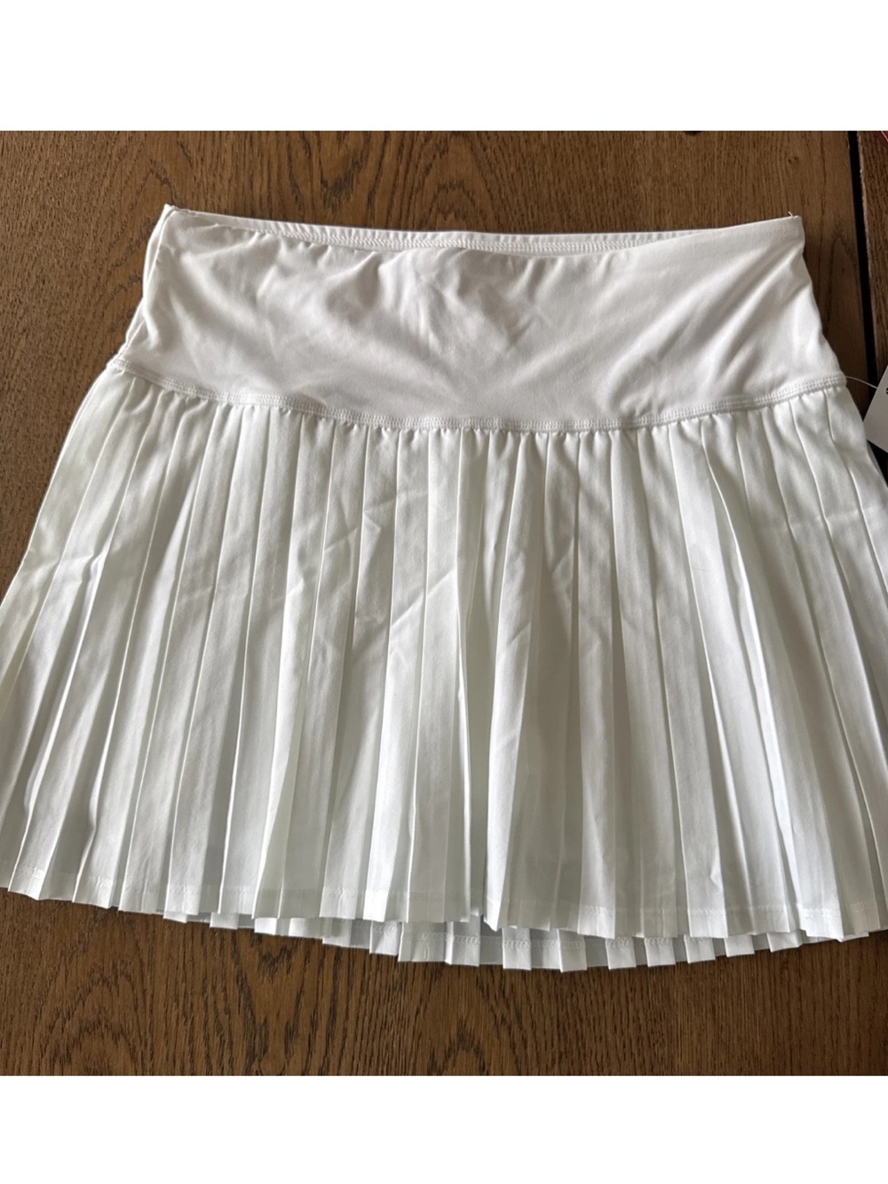 NWT JoyLab Women's White Pleated Tennis Skort - Classic Active Style, Size XL